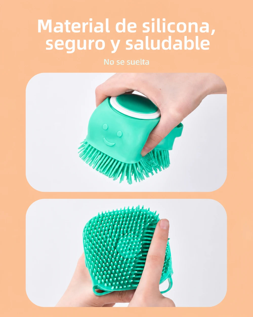 Cepillo de Baño de Silicona para Mascotas