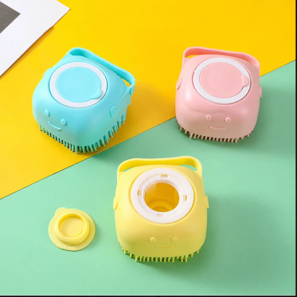 Cepillo de Baño de Silicona para Mascotas