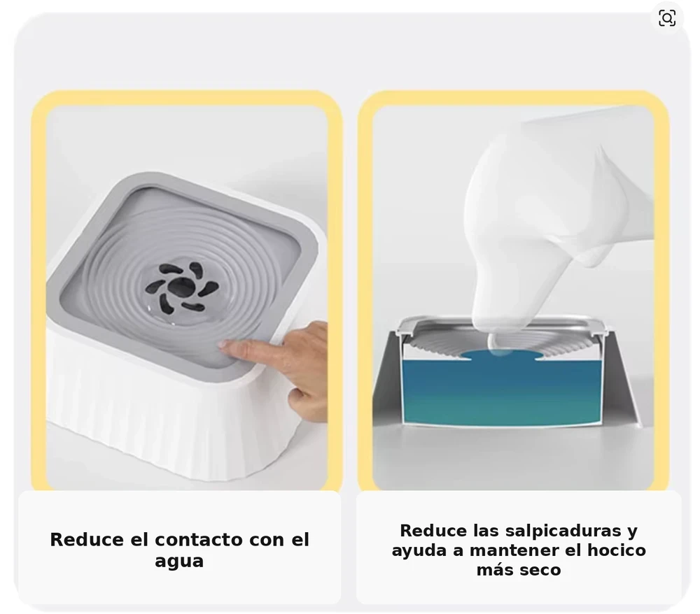 Cuenco Antisalpicaduras para Mascotas